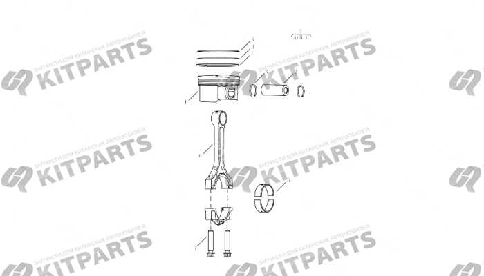 Поршень, кольца, шатун [JLD-4G20-A45\A017] Geely